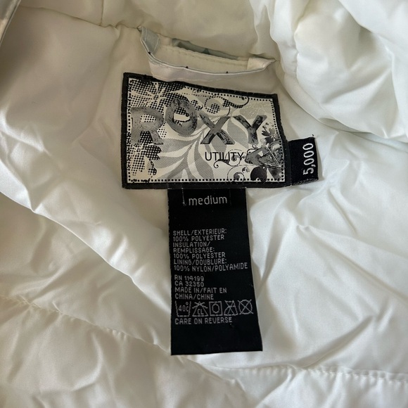 Roxy White Quilted Jacket - Picture 3 of 3